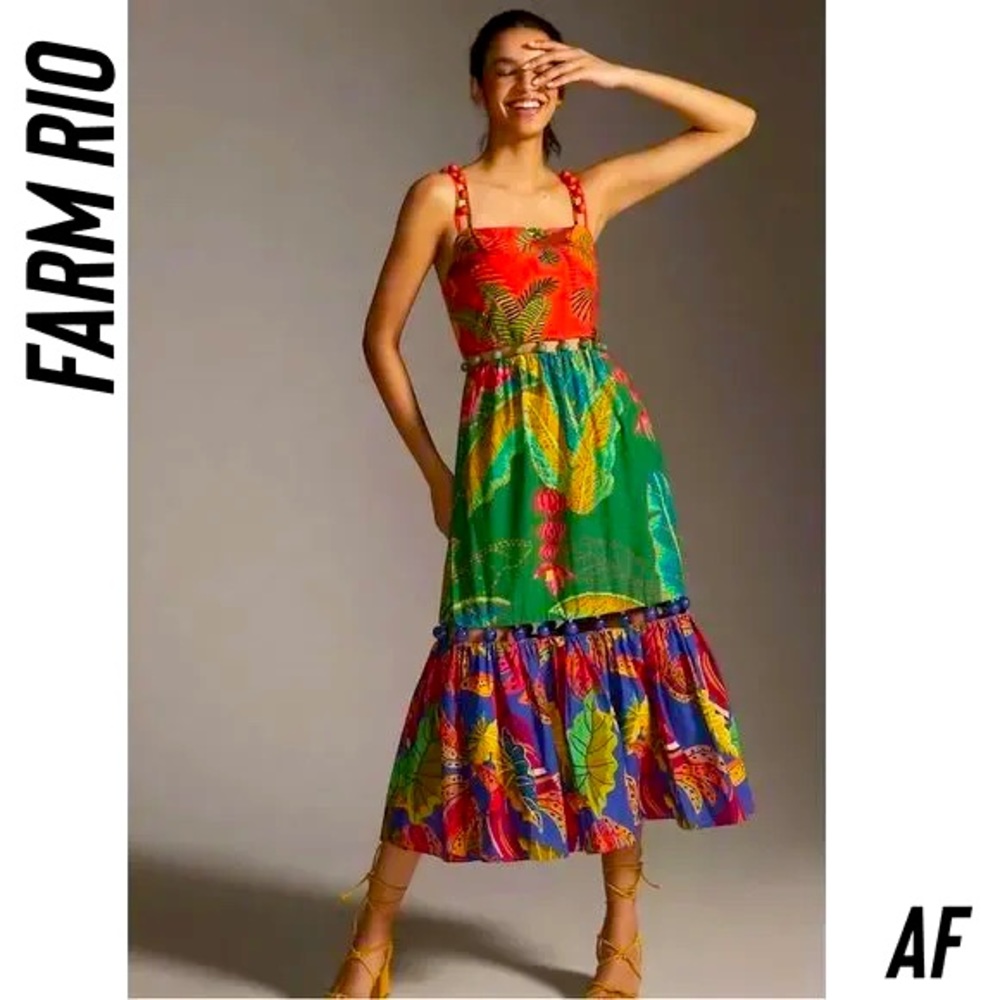 Farm rio mixed print balls dress